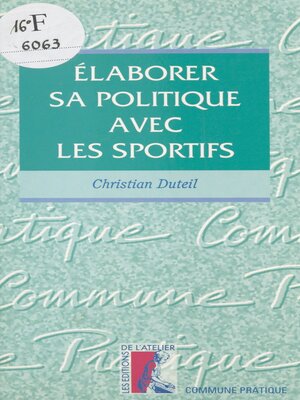 cover image of Élaborer sa politique avec les sportifs
